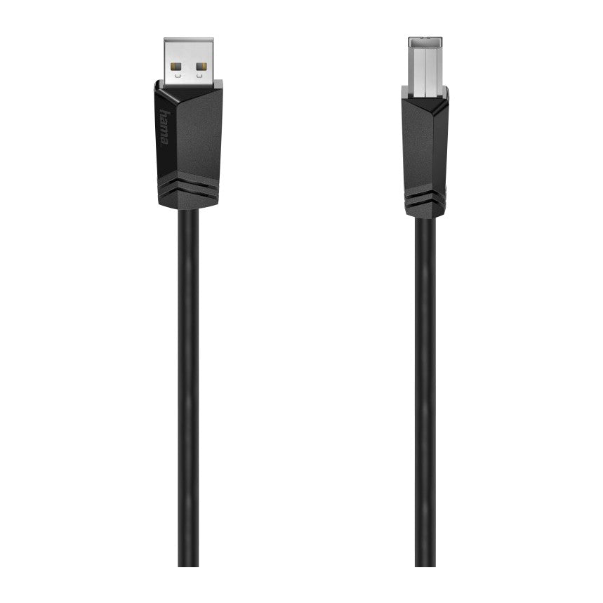 Hama 00200602 | USB 2.0 A to B cable | 480 Mbit/s | 1.5 m | Black