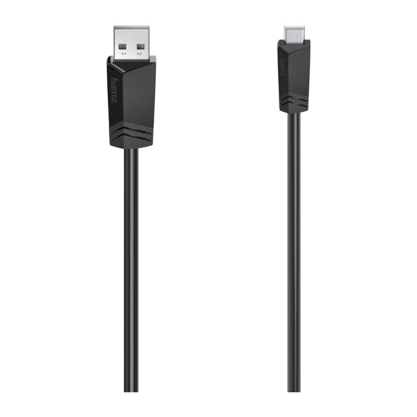 Hama 00200606 | Mini-USB cable | USB 2.0 up to 480 Mbit/s | 1.5 m | Black