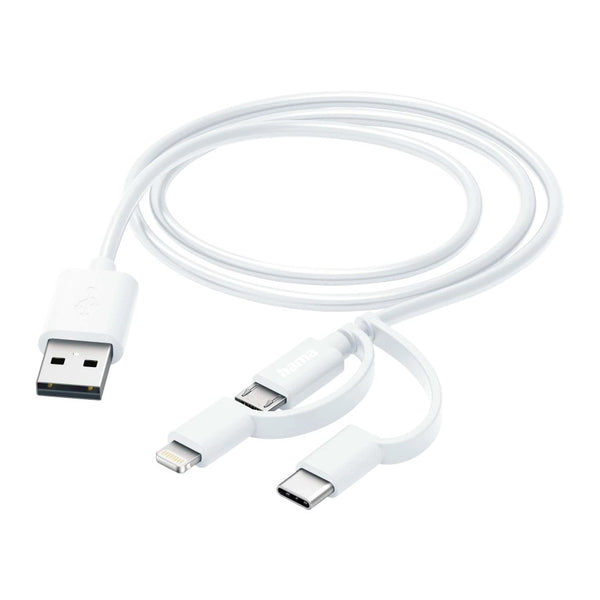 Hama 201535 | 3-in-1 charging cable | 1m | White