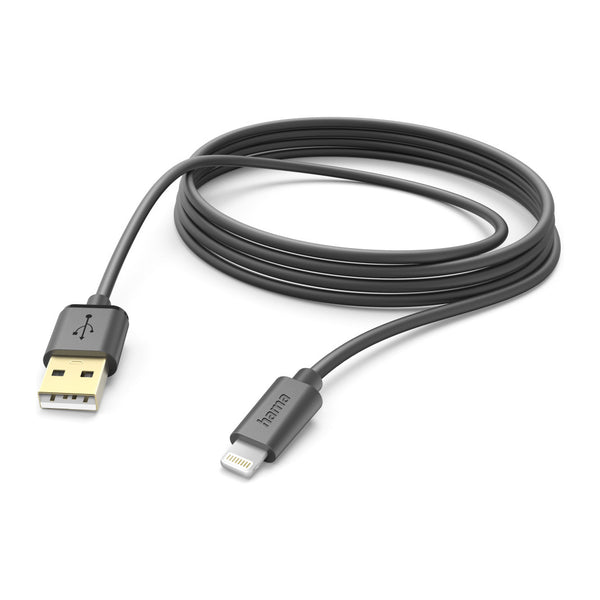 Hama 201582 | USB-A to Lightning charging cable | 3m | Black