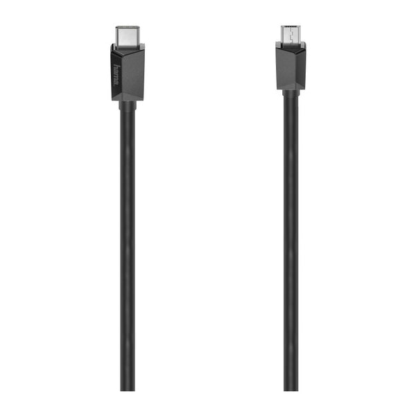 Hama 00200644 | USB-C to Micro-USB cable | USB 2.0 480 Mbit/s | 0.75 m | Black