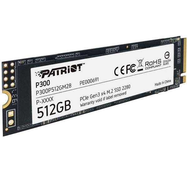 Patriot P300 | NVMe SSD | PCIe Gen3 x4 | 512GB