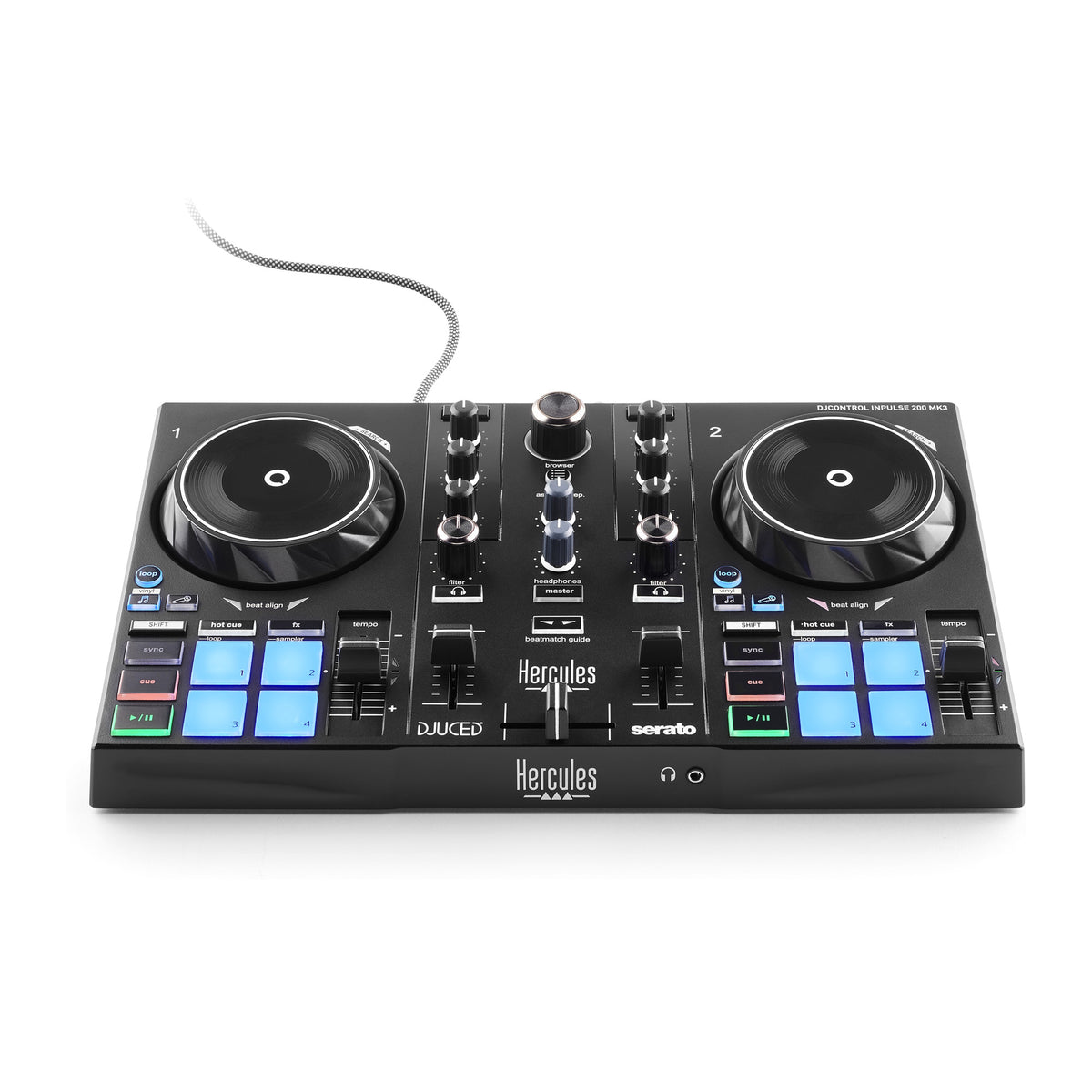 Hercules DJControl Inpulse 200 MK3 | 2-deck USB DJ controller | Beatmatch Guide