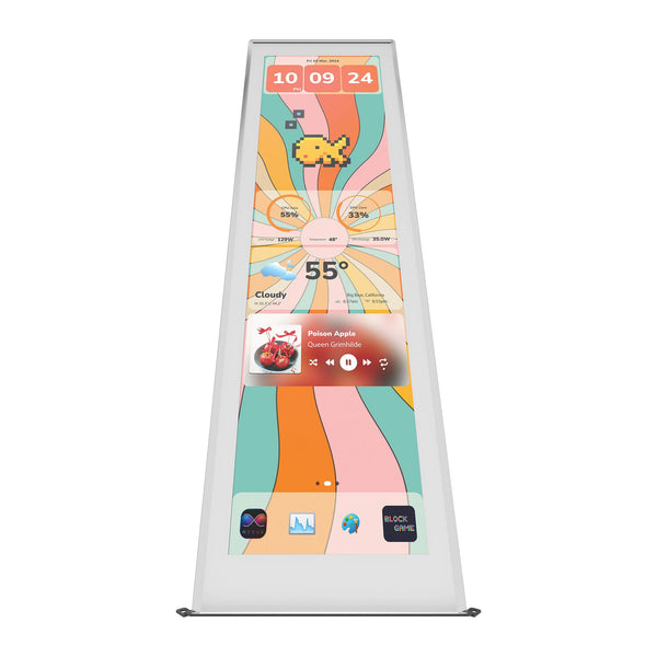HYTE Y70 Touch Infinite Display Upgrade | 14.5" 2.5K Touch Screen | Snow White