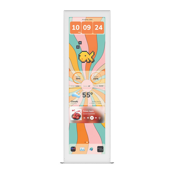 HYTE Y70 Touch Infinite Display Upgrade | 14.5" 2.5K Touch Screen | Snow White