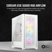 CORSAIR iCUE 5000D RGB AIRFLOW | Mid-tower PC case | 3 RGB fans | True White