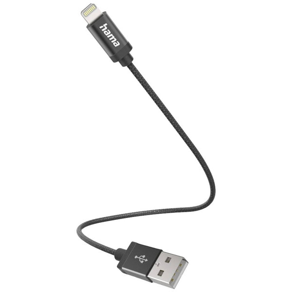 Hama 00201578 | USB-A to Lightning cable | 0.2 m | Black
