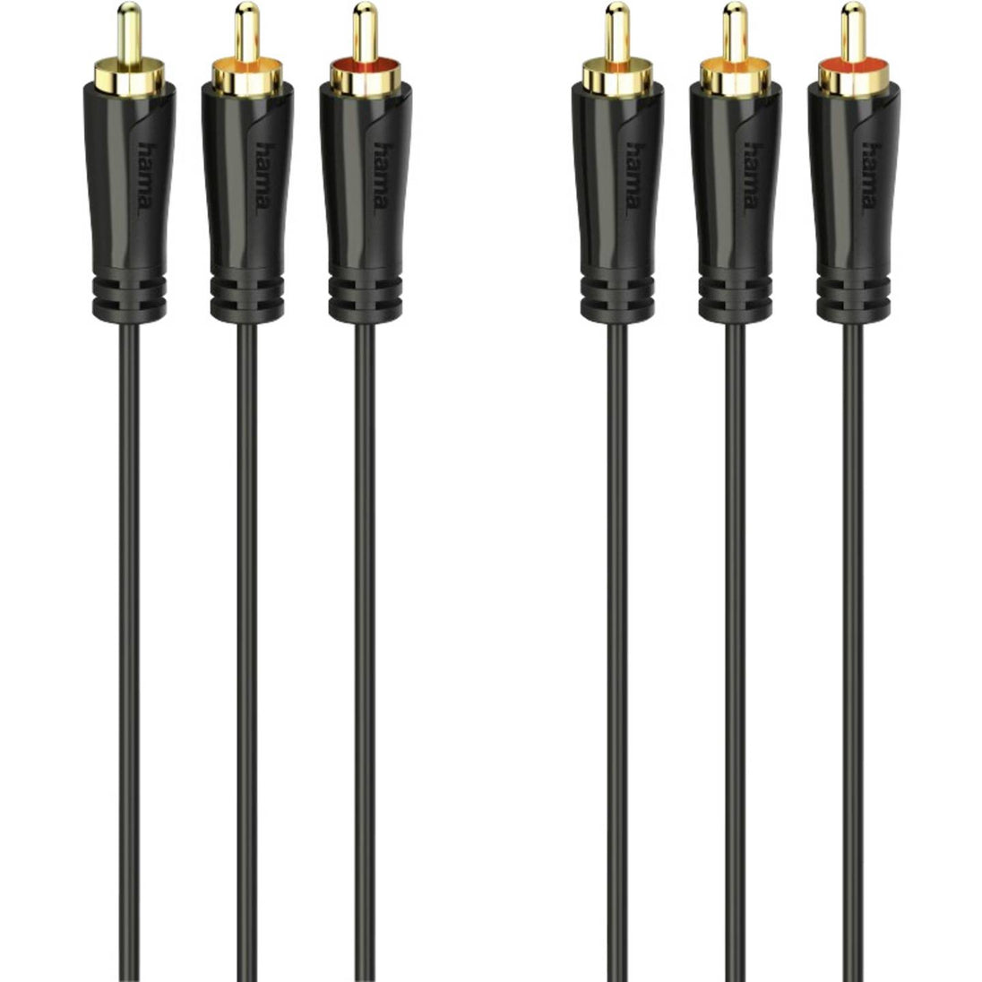 Hama 00205150 | Audio/video RCA cable | 3 RCA to 3 RCA | 1.5 m black
