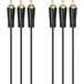 Hama 00205150 | Audio/video RCA cable | 3 RCA to 3 RCA | 1.5 m black