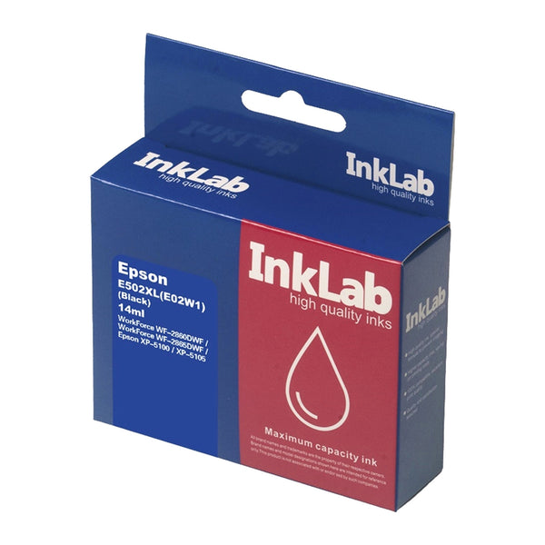 InkLab 502XL | Epson-compatible ink cartridge | Black