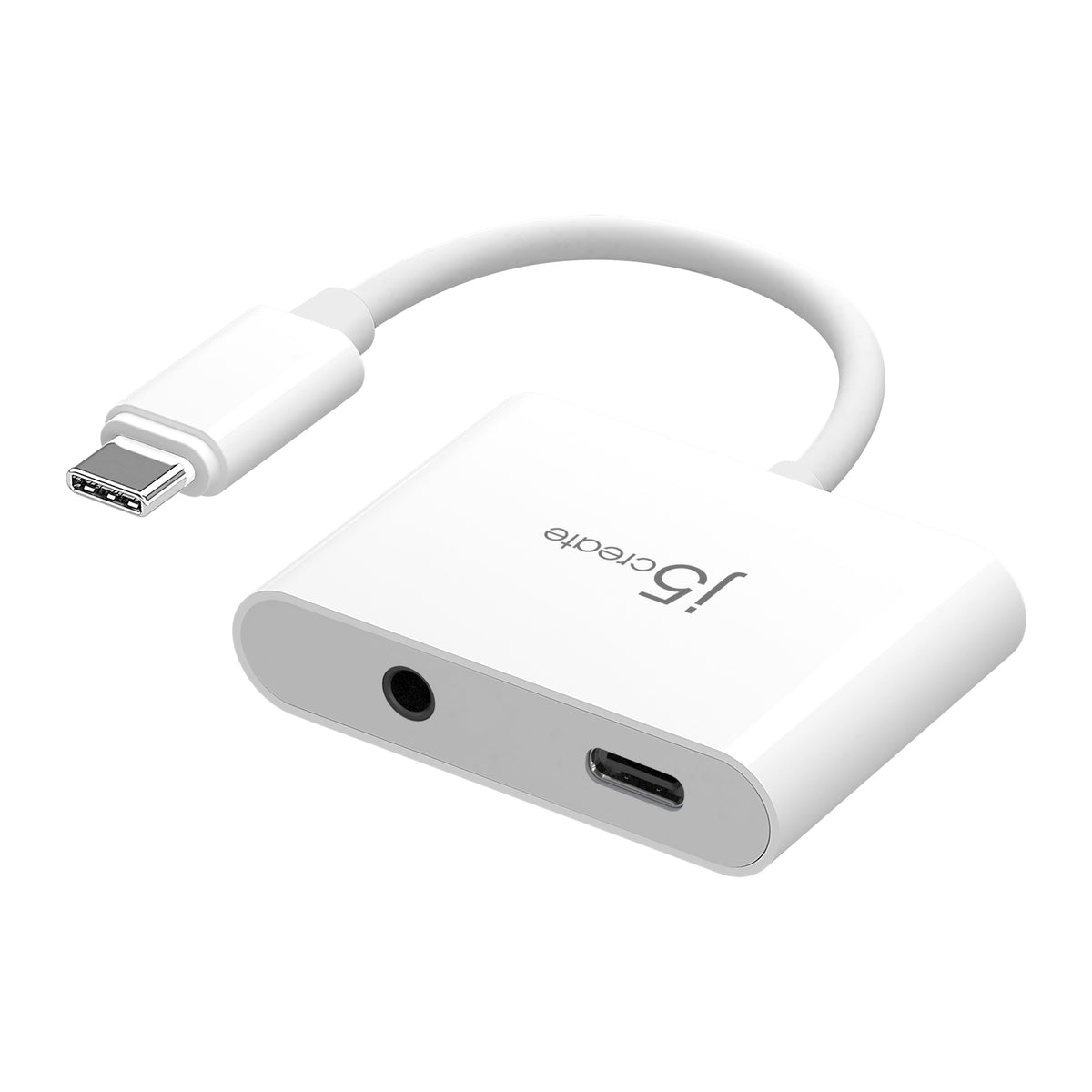 j5create JCA122-N | USB-C to 3.5mm Audio Adapter | 100W PD Pass-Through Charging