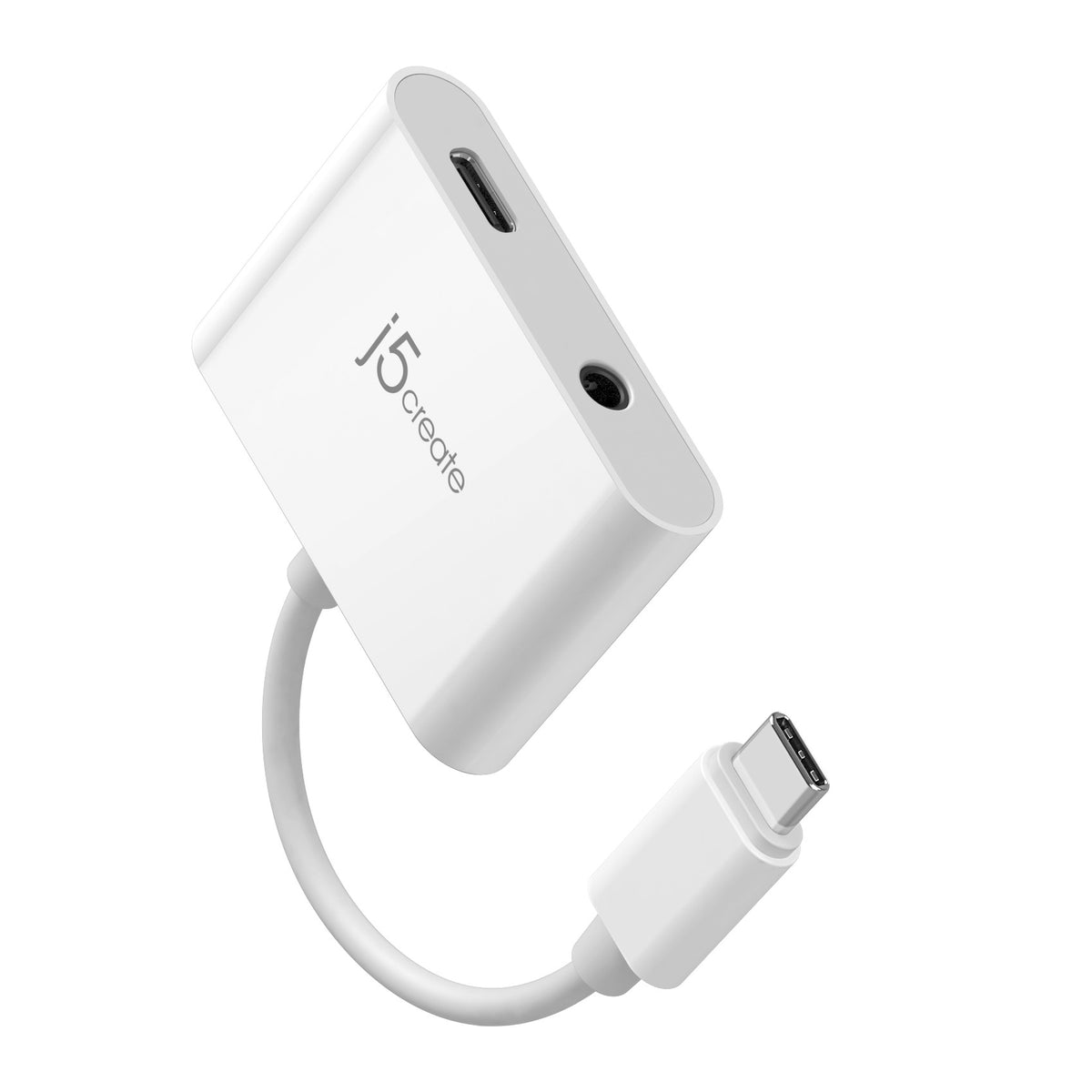 j5create JCA122-N | USB-C to 3.5mm Audio Adapter | 100W PD Pass-Through Charging