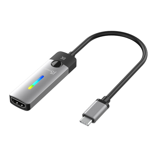 j5create JCA157-N | USB-C to HDMI 2.1 adapter | 8K 60Hz or 4K 144Hz | HDR