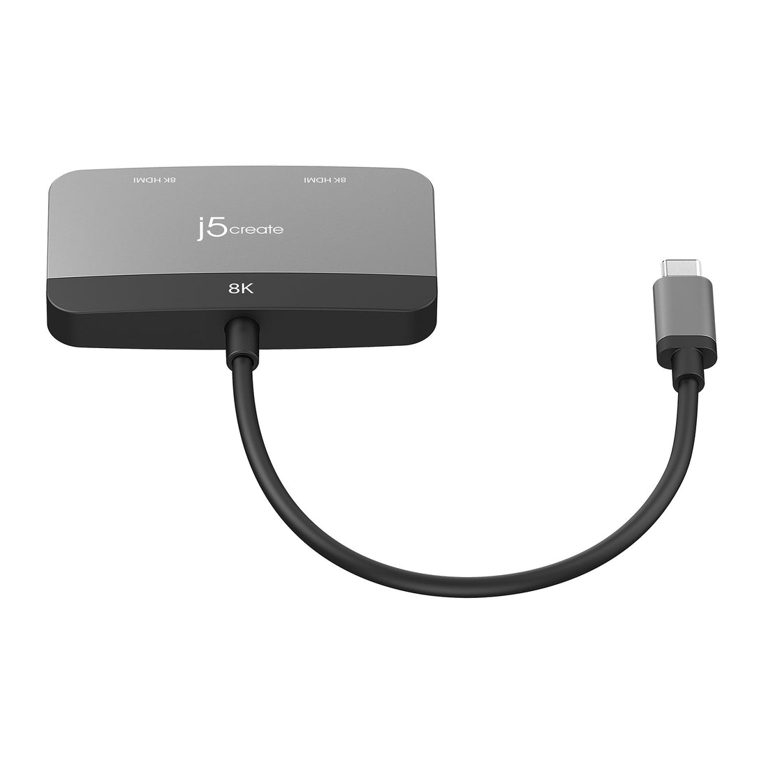 j5create JCA465-N | USB-C to dual HDMI adapter | Single 8K or dual 4K 60Hz