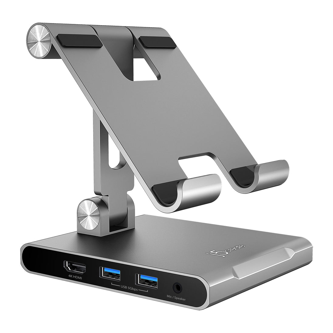 j5create JTS224-N | iPad Stand with USB-C Dock | 4K60 HDMI, 100W PD | 12.9in
