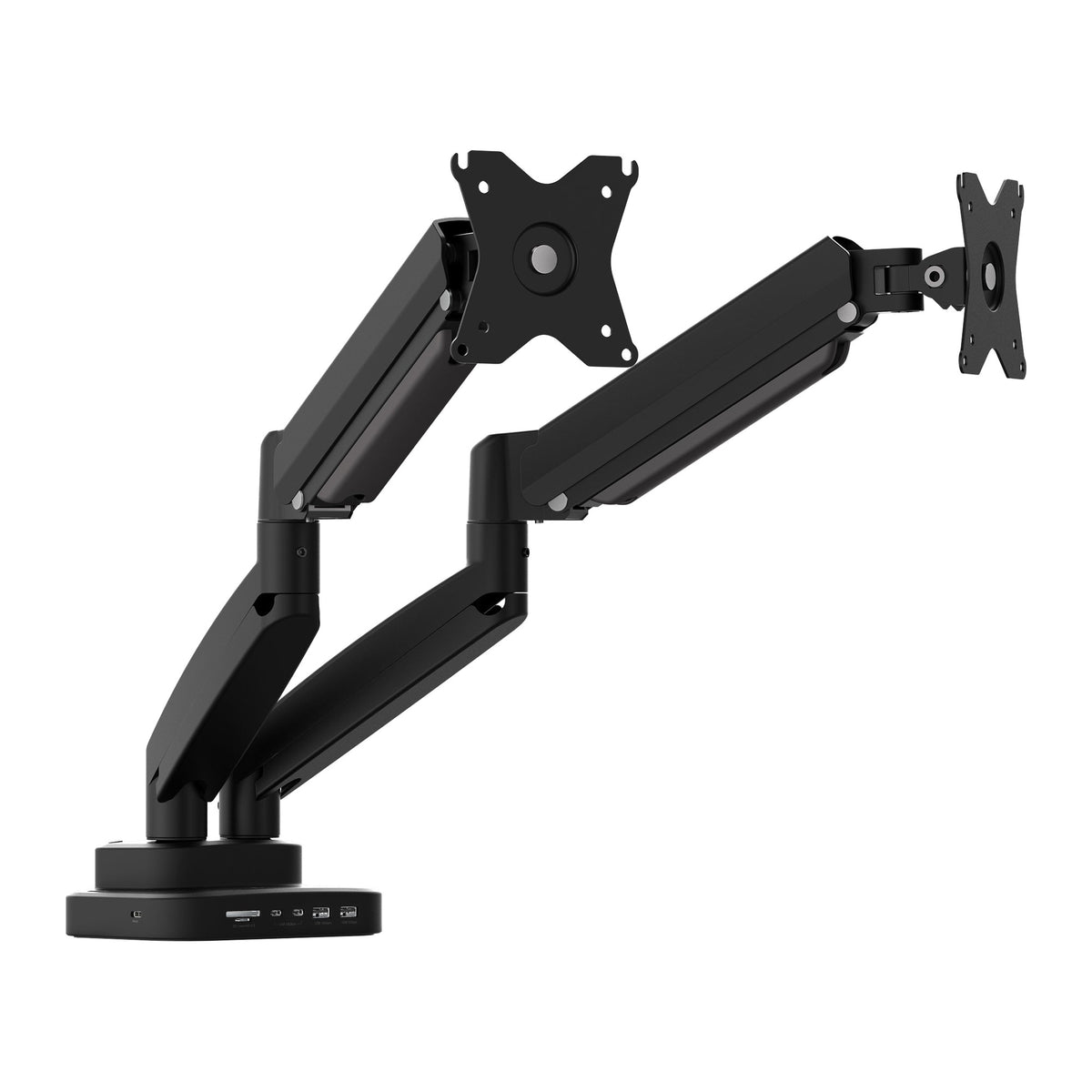 j5create JTSA302-N | Dual Monitor Arm with USB-C Dock | Dual 4K60 HDMI | 17-32in