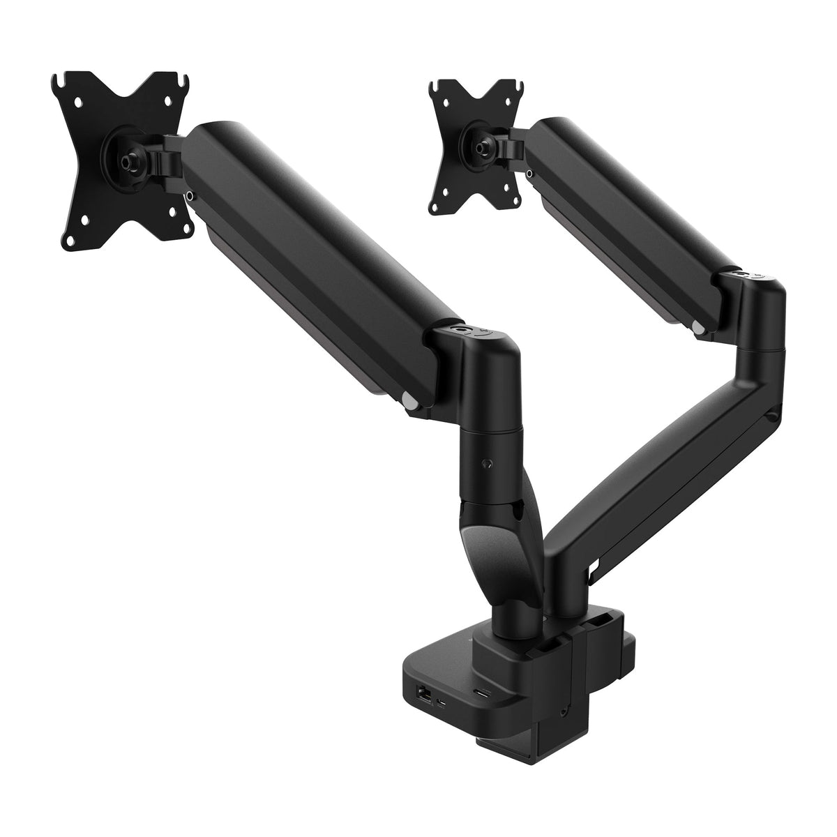 j5create JTSA302-N | Dual Monitor Arm with USB-C Dock | Dual 4K60 HDMI | 17-32in