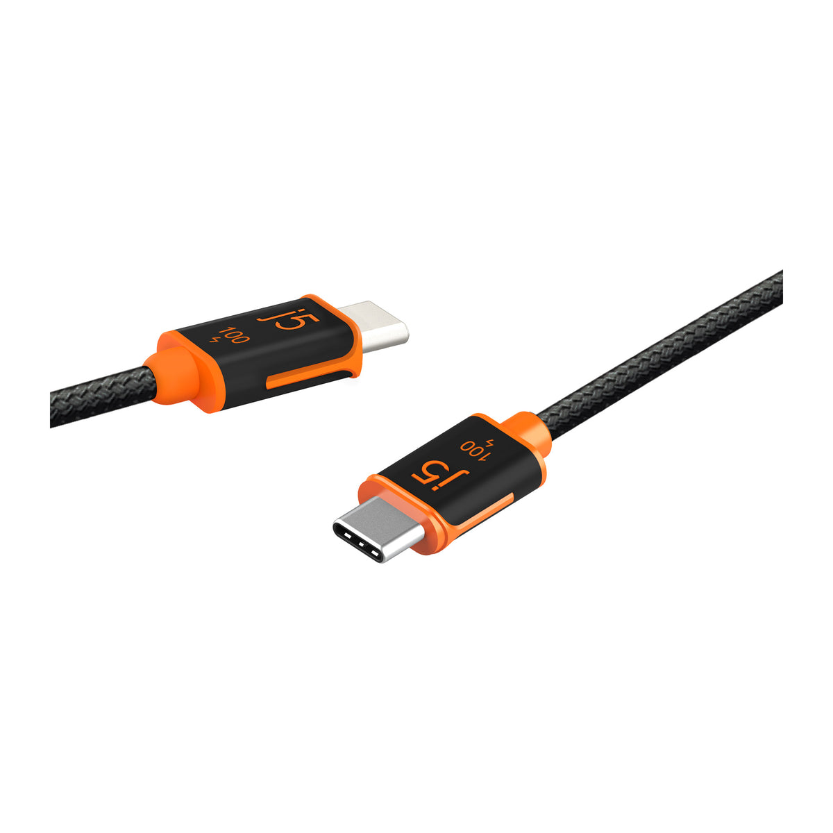 j5create JUCX25L18-N | USB-C to USB-C cable | 100W charge and sync | 1.8m