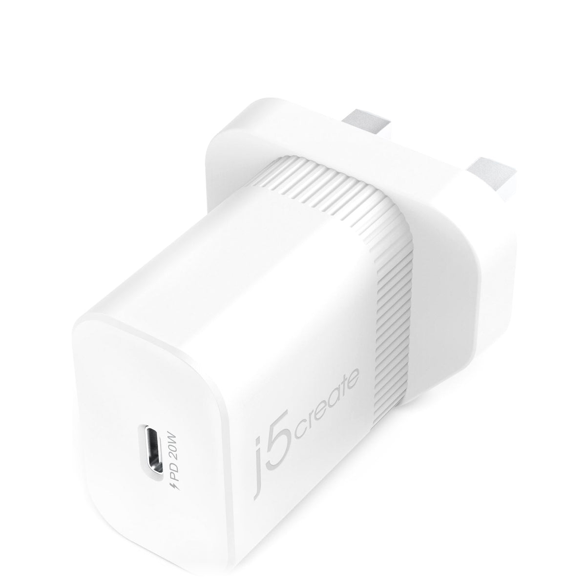 j5create JUP1420-FN | 20W USB-C PD wall charger | UK plug | White