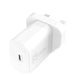 j5create JUP1420-FN | 20W USB-C PD wall charger | UK plug | White