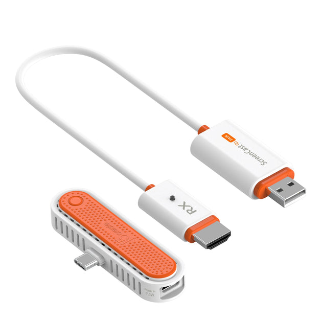 j5create JVAW60N | Wireless display adapter | USB-C | White / Orange