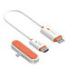 j5create JVAW60N | Wireless display adapter | USB-C | White / Orange