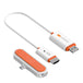 j5create JVAW60N | Wireless display adapter | USB-C | White / Orange