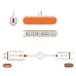 j5create JVAW60N | Wireless display adapter | USB-C | White / Orange