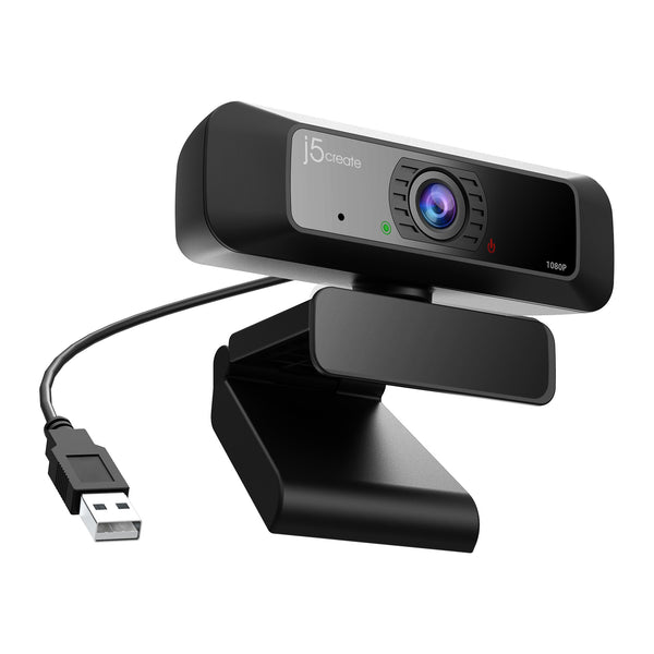 j5create JVCU100-N | Full HD 1080p USB webcam | 360° rotation | Black
