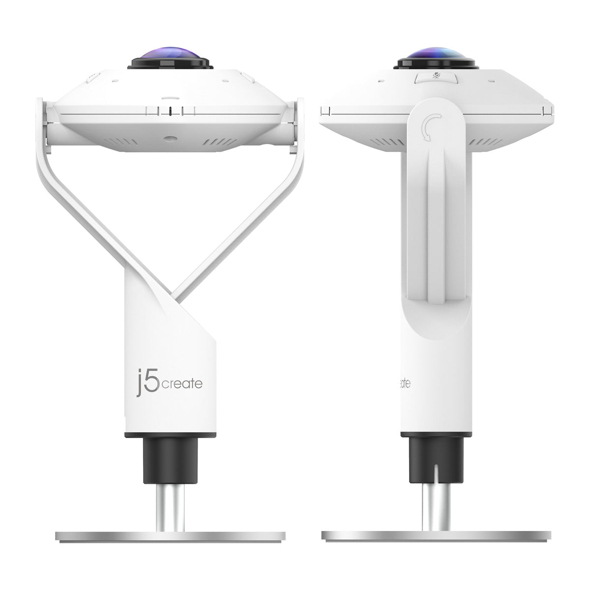 j5create JVCU360-N | 360° all-around webcam | 1080p 30fps | White and black