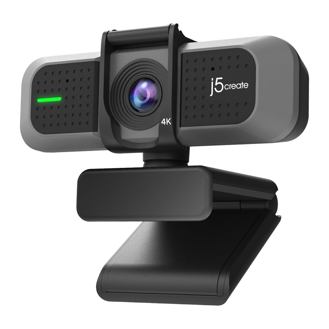 j5create JVU430-N | 4K Ultra HD USB webcam | 94° wide angle | Black and silver