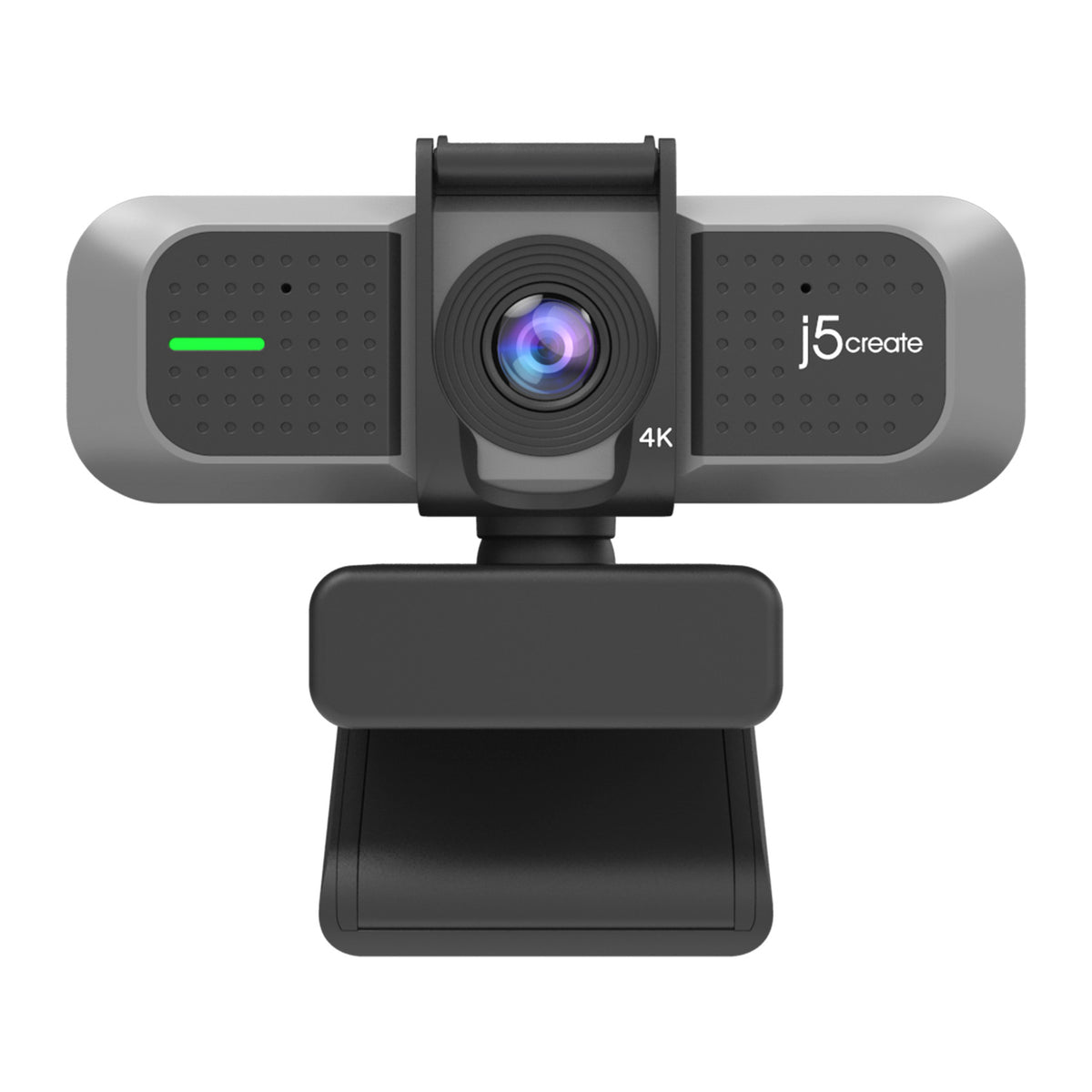 j5create JVU430-N | 4K Ultra HD USB webcam | 94° wide angle | Black and silver