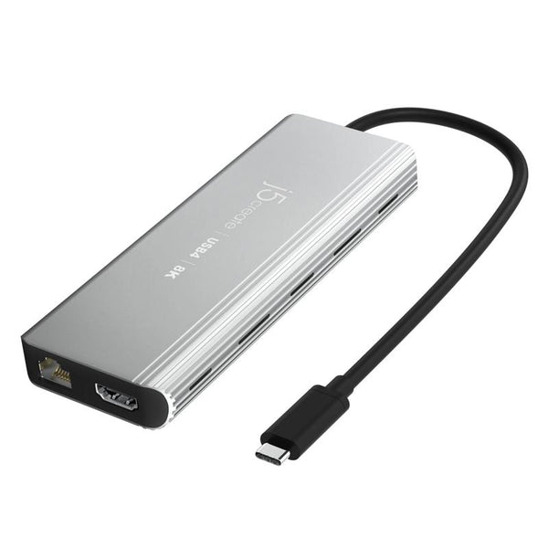 J5create JCD403-N | USB4 multi-port hub | 8K HDMI and 2.5GbE | Space Grey