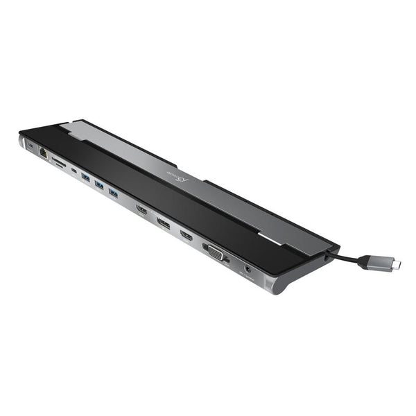 j5create JCD543-N | USB-C docking station | Triple display | Silver and black