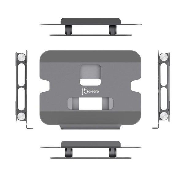 j5create JTS127-N | Multi-angle laptop stand | Up to 16 in | Space Grey / Silver