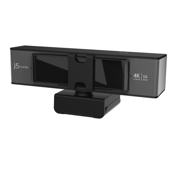 J5create JVCU435-N | 4K USB webcam | 5x digital zoom | Black and silver