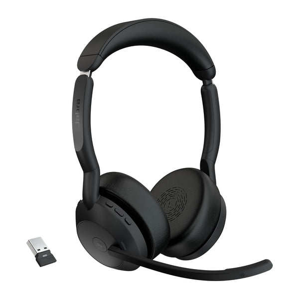 Jabra Evolve2 55 | Stereo wireless ANC headset | Microsoft Teams | Bluetooth