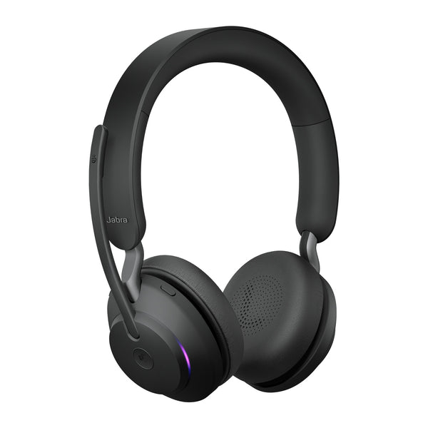 Jabra Evolve2 65 MS Stereo | Bluetooth Office Headset | Link 390a USB-A | Black
