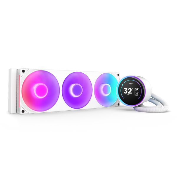 NZXT Kraken Elite 360 RGB | Liquid CPU cooler | 360 mm radiator | White