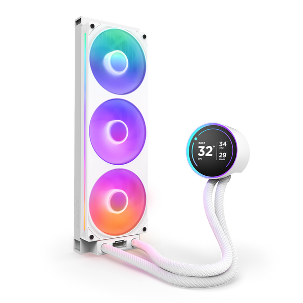 NZXT Kraken Elite 360 RGB | Liquid CPU cooler | 360 mm radiator | White