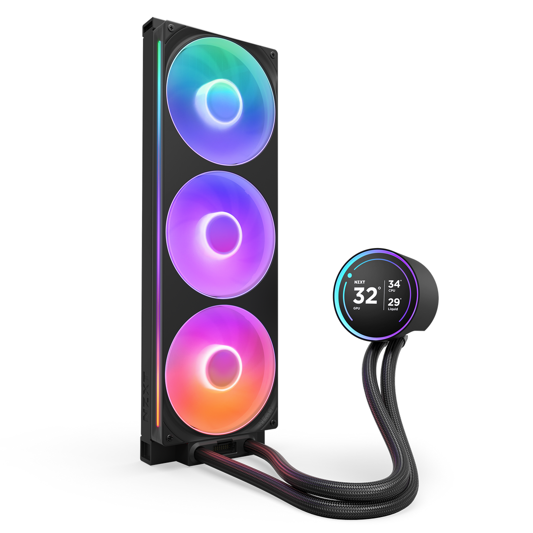 NZXT Kraken Elite 420 RGB | Liquid CPU cooler | 420 mm radiator | Black
