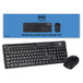 Evo Labs WM-757UK | Wireless keyboard and mouse set | UK QWERTY | Black
