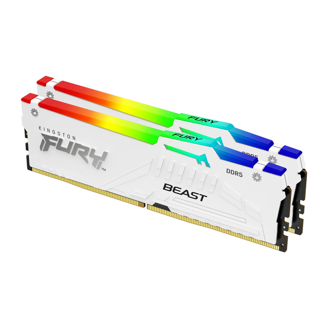 Kingston FURY Beast RGB | DDR5 RAM kit | 64GB 5600MT/s CL36 | White