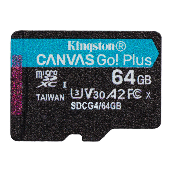 Kingston Canvas Go! Plus Gen4 | 64GB microSDXC card | UHS-I U3 V30 | A2