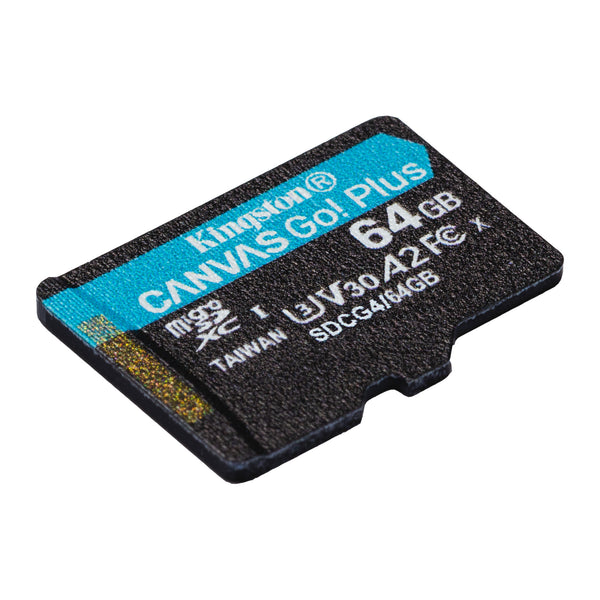 Kingston Canvas Go! Plus Gen4 | 64GB microSDXC card | UHS-I U3 V30 | A2