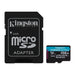 Kingston Canvas Go! Plus | microSD card | UHS-I U3 | 256GB
