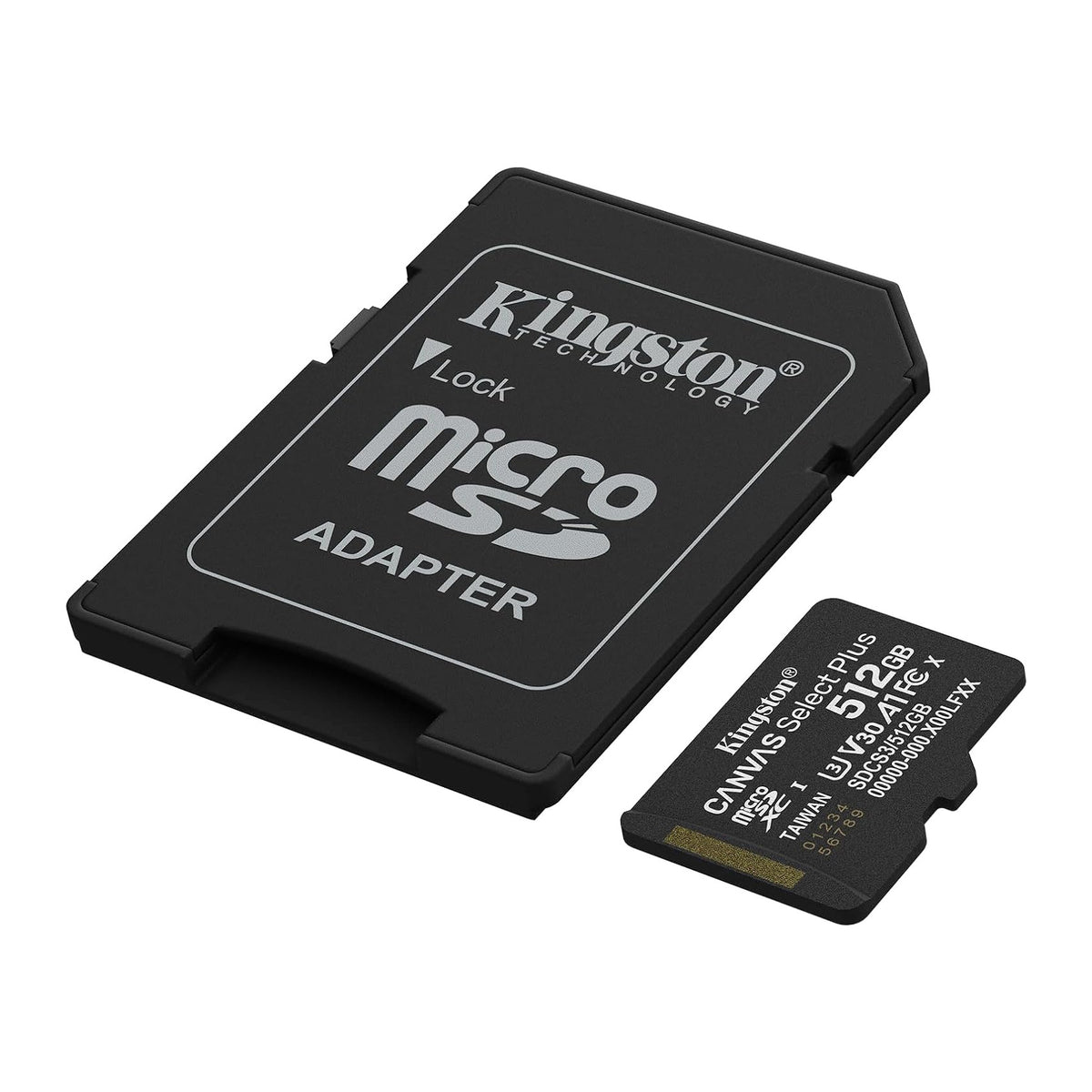 Kingston Canvas Select Plus Gen3 | 512GB microSDXC card | UHS-I U3 V30 A1