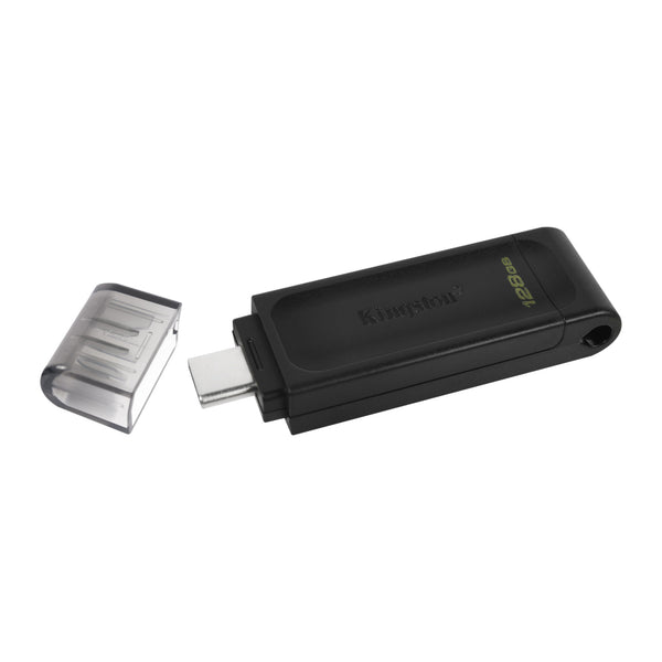 Kingston DataTraveler 70 | USB-C flash drive | USB 3.2 Gen 1 | 128GB Black