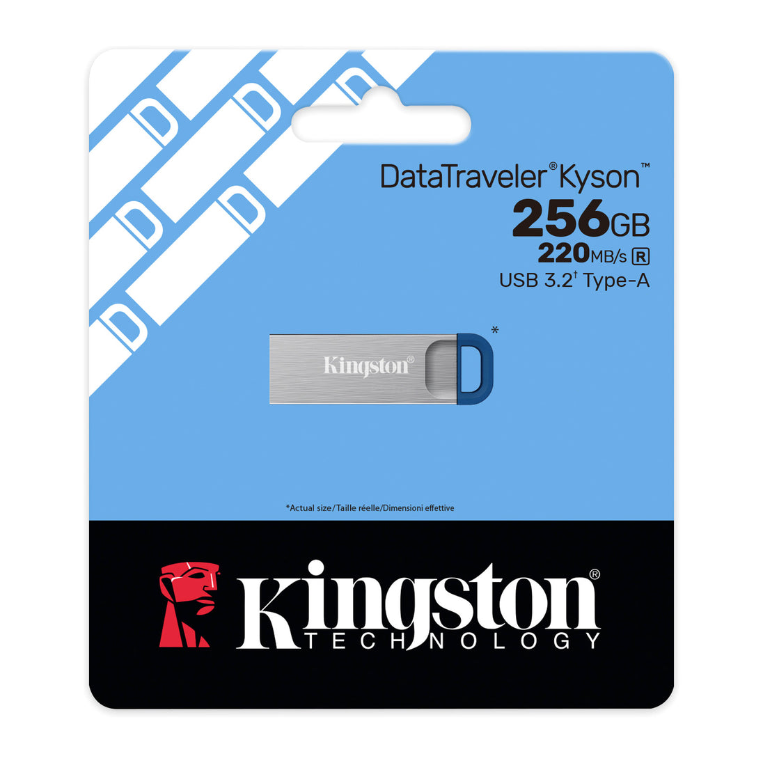 Kingston DataTraveler Kyson | USB flash drive | 256GB USB 3.2 Gen 1 | Metal