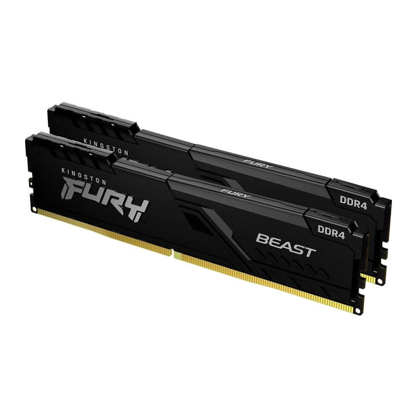 Kingston FURY Beast | DDR4 RAM kit | 32GB 3200MT/s CL16 | 2x16GB Black